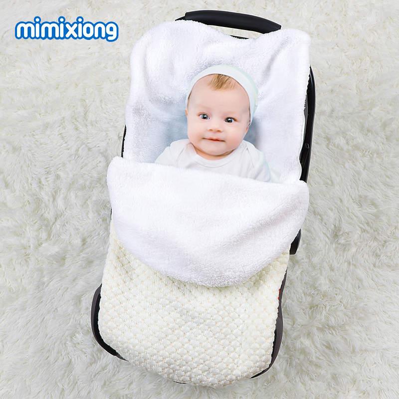 Plush ins style baby sleeping bag