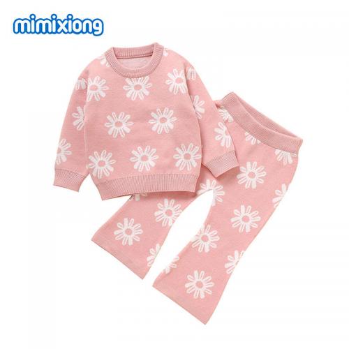 Floral Patterns Baby Knitted Clothes