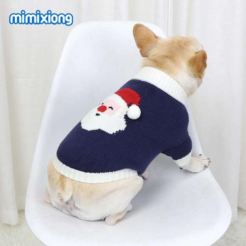 Santa Claus Pattern Dog Sweater