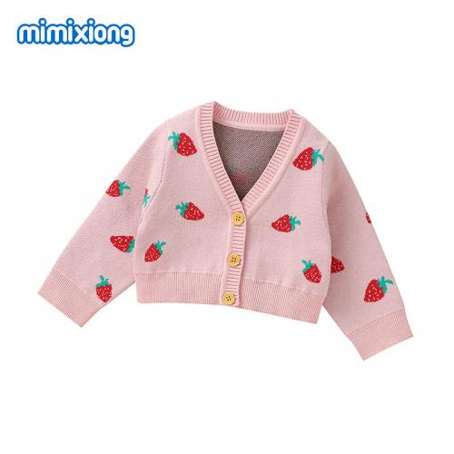 Strawberry Baby Girl Cardigan